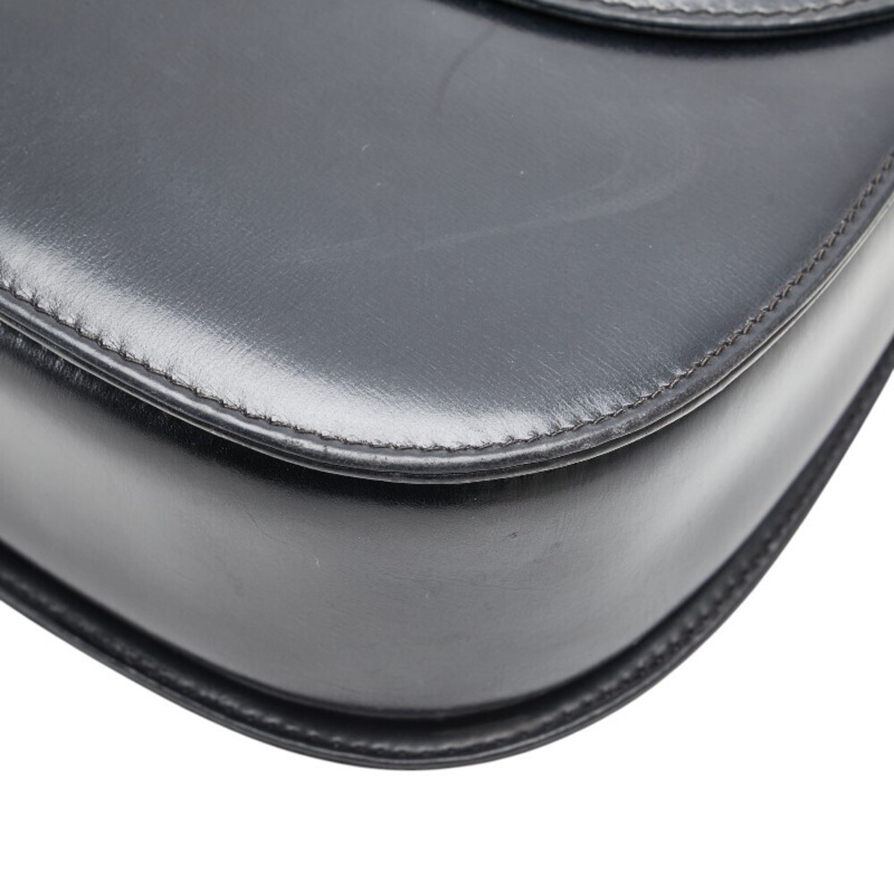 Gucci Bamboo Shoulder Black Top Bag Handle Leather Handbag 2way - Picture 5 of 9